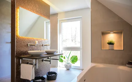 Fertighaus 1,5-Geschosser SH 150 FS Badezimmer Fertighaus 1,5-Geschosser SH 150 FS Badezimmer