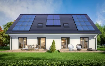 Fertighaus Doppelhaus SH 122 DHH mit 2 Einliegerwohnungen Fertighaus Doppelhaus SH 122 DHH mit 2 Einliegerwohnungen