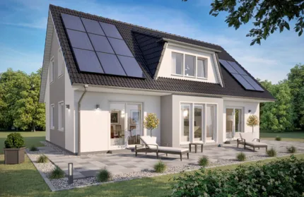 Fertighaus Mehrgenerationenhaus 1,5-Geschosser SH 165 EW - Var. B Fertighaus Mehrgenerationenhaus 1,5-Geschosser SH 165 EW - Var. B