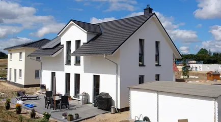 Fertighaus 1,5 Geschosser SH 142 Drempel Frontspiess