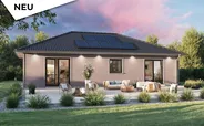 Fertighaus Bungalow SH 95 B - Variante B mit optionaler, heller Holzfassade