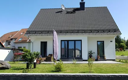 Fertighaus 1,5  Geschosser SH 136 XXL Terrassenseite