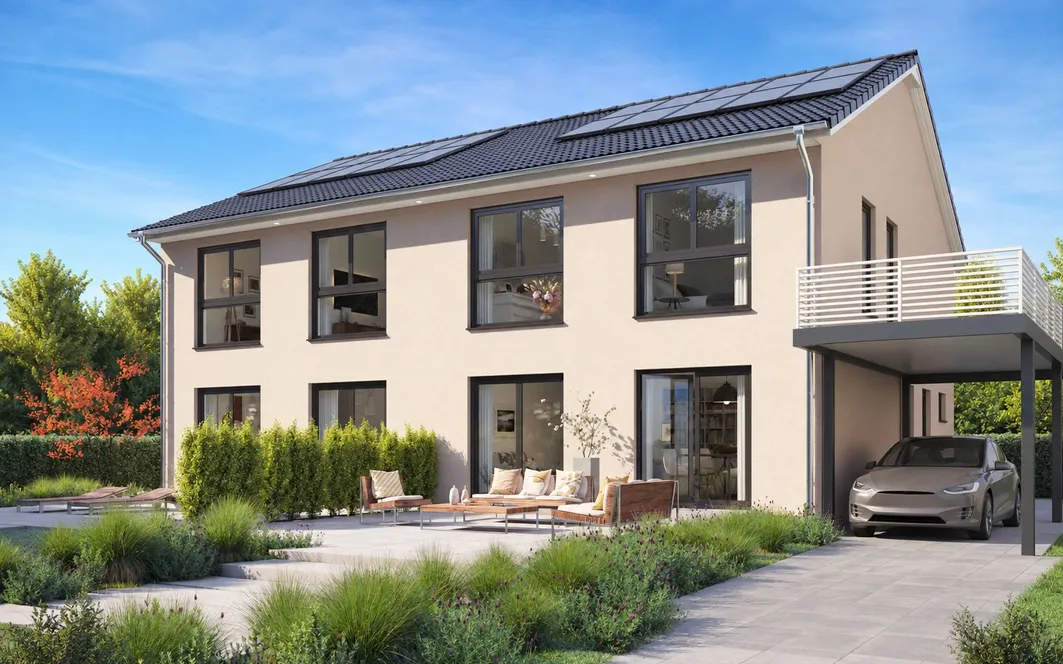 Doppelhaus SH 127 S DHH mit Carportterrasse