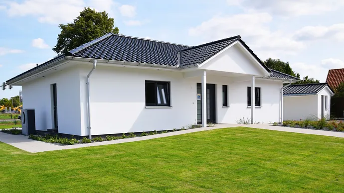 Musterhaus Hannover-Laatzen SH 136 WB - Var. D1 | Hauseingangsseite