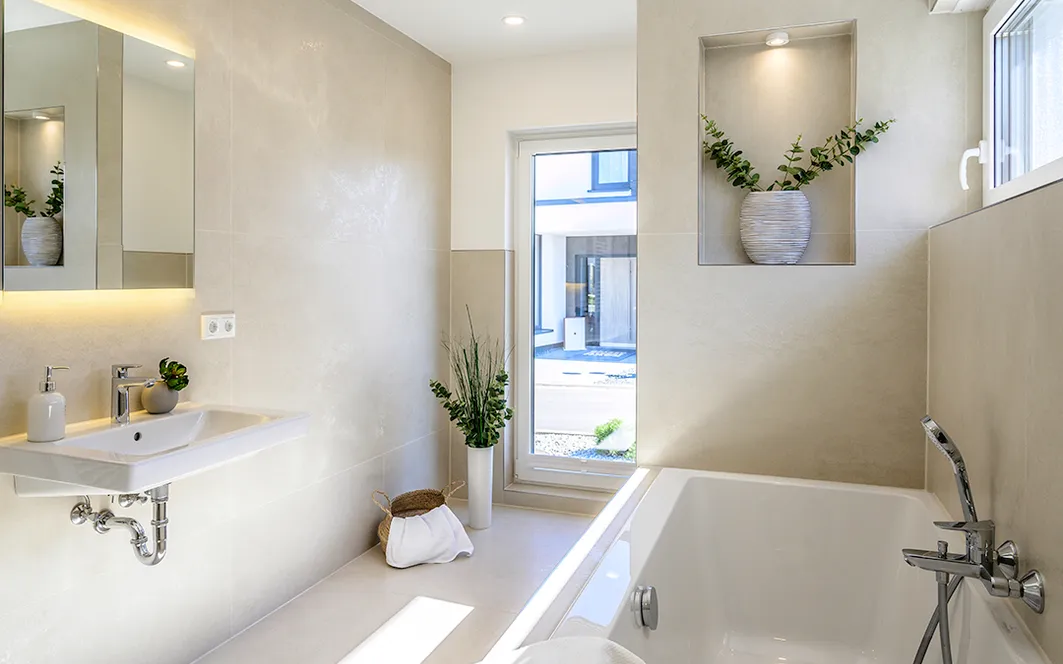 Fertighaus Bungalow SH 117 B - Var. A1 Hauptbad