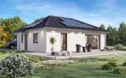 Fertighaus Bungalow mit Panoramaverglasung SH 83 B - Variante A