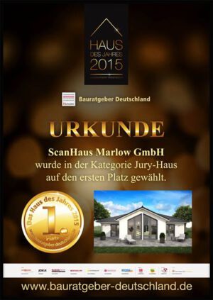 1. Platz in der Kategorie Jury-Haus