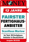 Focus Money Siegel - Fairster Fertighausanbieter 2026
