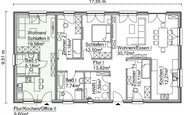 Grundriss Mehrgenerationenhaus Bungalow mit Einliegerwohnung SH 142 B EW - VAR. A1