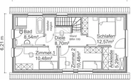 1,5-Gechosser Grundriss SH 116 D (OG)