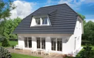 Fertighaus SH 136 - Var. A mit Trapezgaube und Krüppelwalmdach