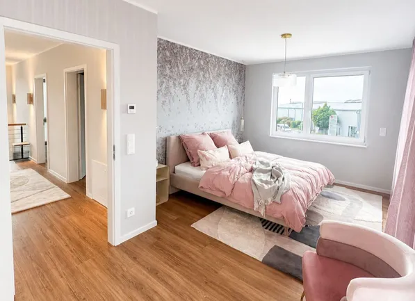 Stadtvilla SH 172 S - Var. B Schlafzimmer | Musterhaus Bornheim