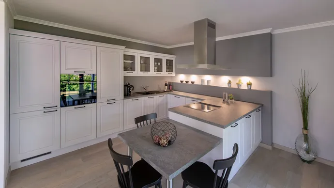 Musterhauscenter Rostock ScanHaus 136 Winkelbungalow Küche