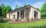 Fertighaus Bungalow SH 147 B mit Holzfassade