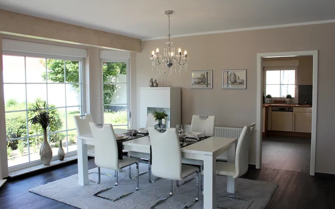 Musterhaus Kamen ScanHaus 180 Variante D Einfamilienhaus Essbereich