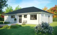 Fertighaus Bungalow SH 113 B - Var. B - Hauseingangsseite