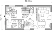 1,5-Gechosser Grundriss SH 116 D (OG)