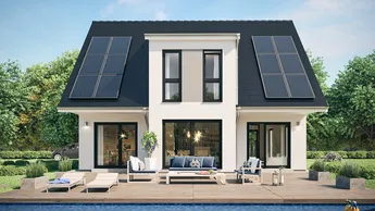 Fertighaus 1,5-Geschosser SH 150 FS mit Photovoltaik
