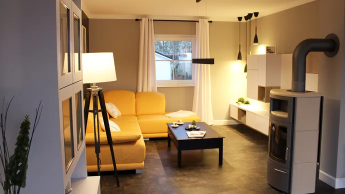 Musterhaus Osnabrück ScanHaus 156-Var.B Einfamilienhaus Wohnzimmer