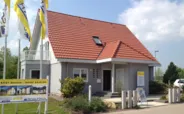 Musterhaus Erfurt ScanHaus Einfamilienhaus Hauseingangsseite