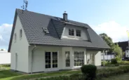 Musterhaus Neumünster ScanHaus 180 Variante D Einfamilienhaus Terrassenseite