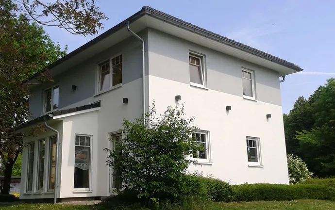 Musterhaus Witten SH 125 Stadtvilla Terrassenseite