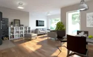 Fertighaus Bungalow SH 113 B Wohn- und Essbereich