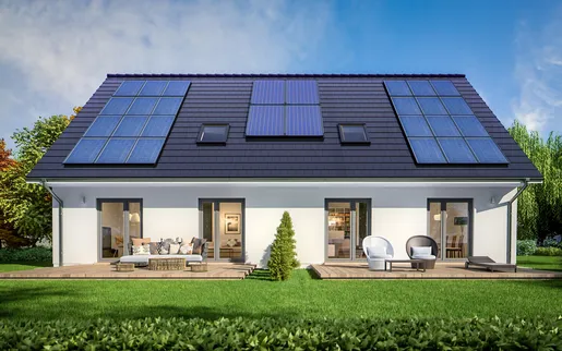 Fertighaus Mehrgenerationenhaus 1,5-Geschosser SH 244 EW