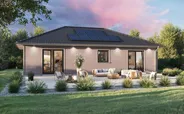 Fertighaus Bungalow SH 95 B - Variante B mit optionaler Holzfassade