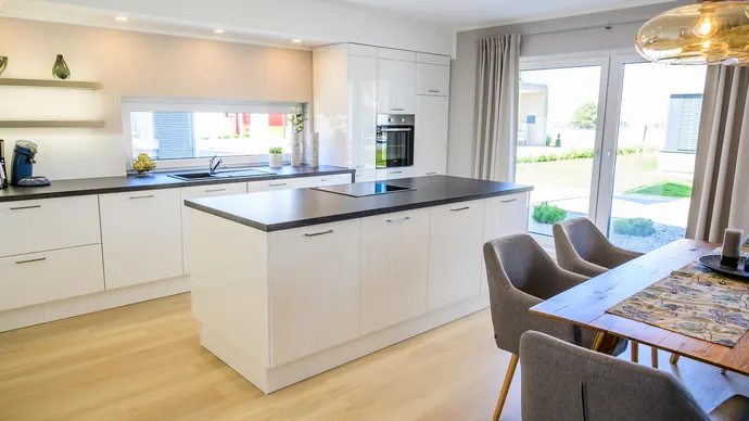 Musterhauscenter Dresden ScanHaus 117 Bungalow Küche