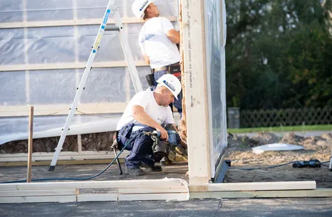 Fertighausmonteur Hausbau