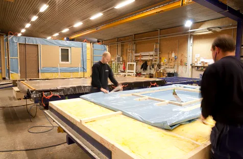 Fertighausmonteur Hausproduktion