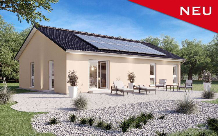 Bungalow: SH 95 B - VAR. C mit Satteldach und großem Fensterelement