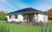 Fertighaus Bungalow SH 117 B - Var. A1 mit Walmdach