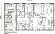 Grundriss Mehrgenerationenhaus Bungalow mit Einliegerwohnung SH 142 B EW - VAR. A1