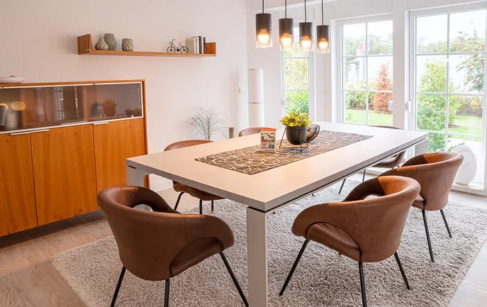 Musterhauscenter Mönchengladbach ScanHaus 156 Einfamilienhaus Essbereich