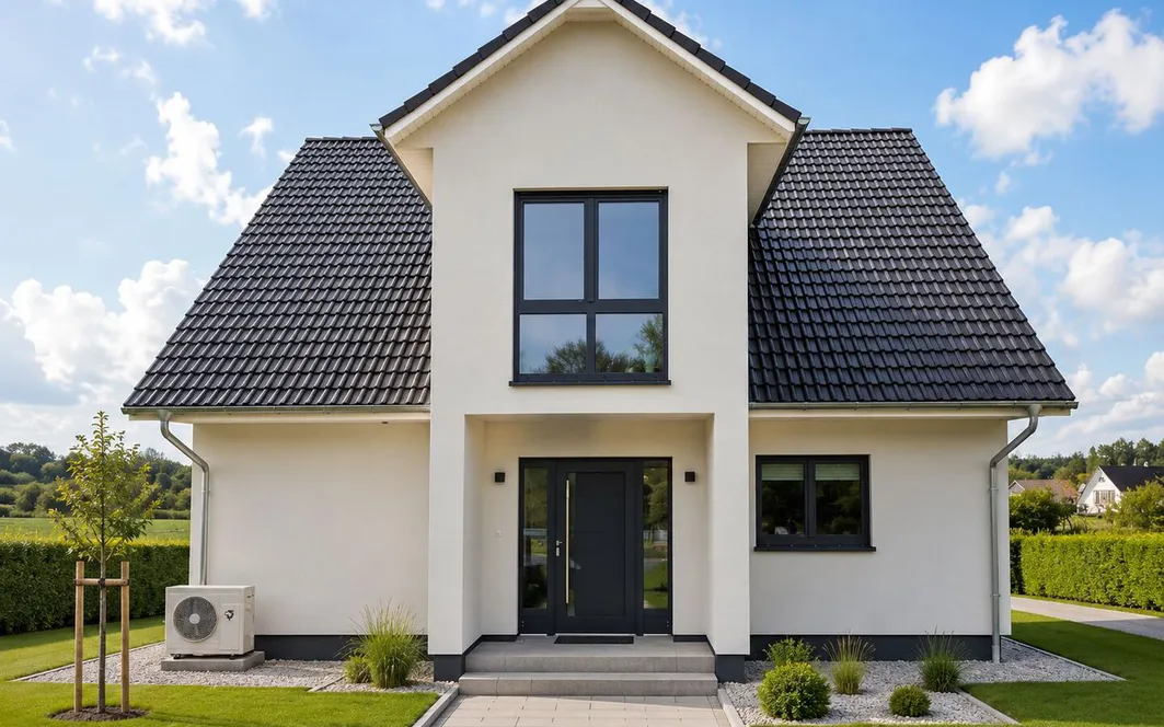 Referenzhaus SH 158 - Var. A mit Sonderanpassung Frontspieß und Hauseingang