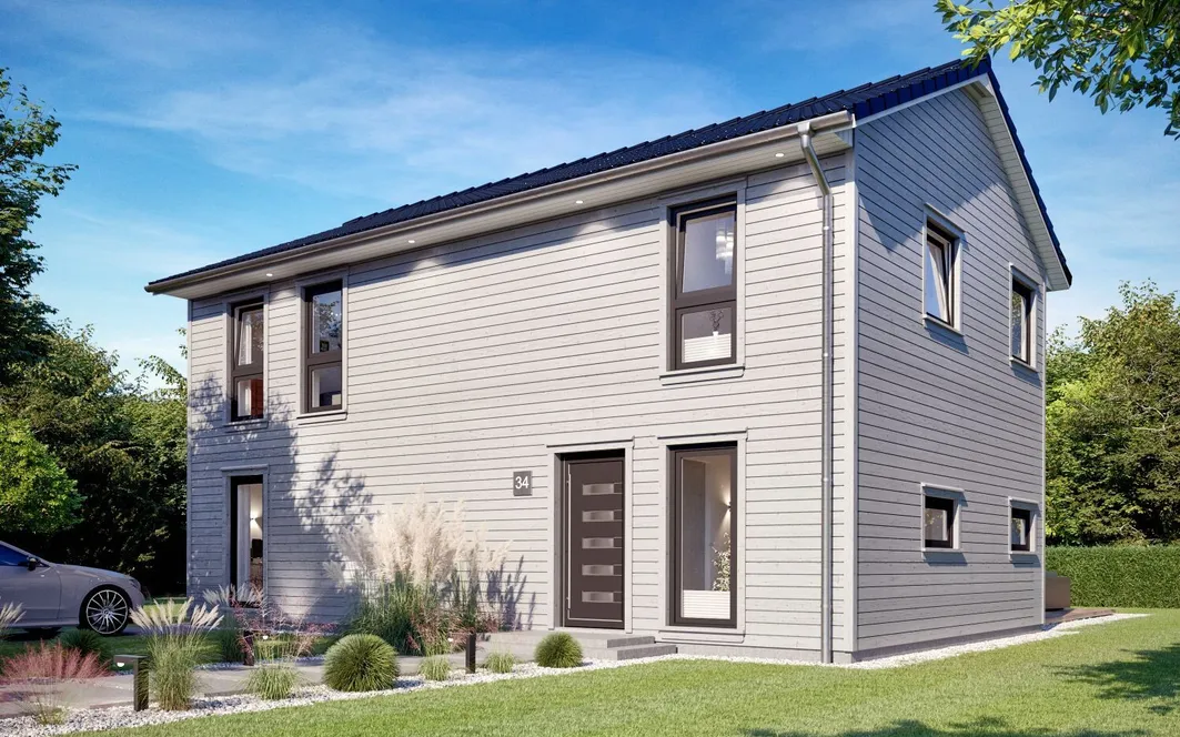 Stadtvilla SH 127 S - Var. A mit Holzfassade