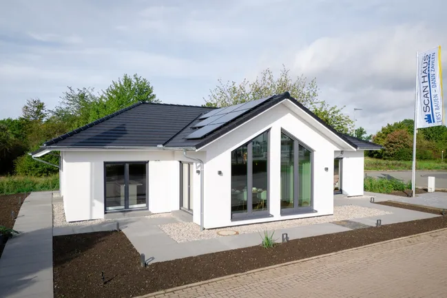 Fertighaus Bungalow SH-136-WB-Var-D3-Aussenansicht