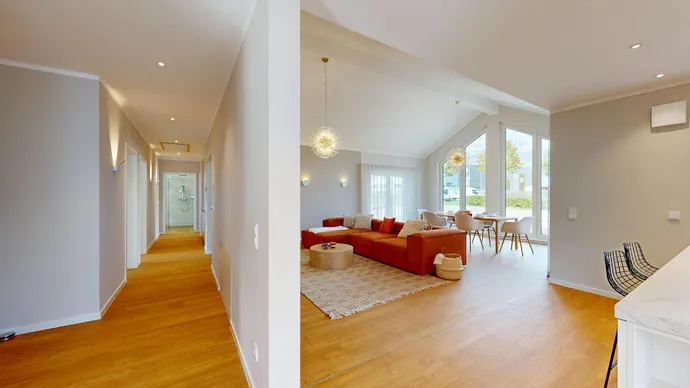 Fertighaus Bungalow SH 136 WB - Var. D3 Wohnbereich