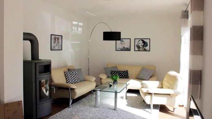 Musterhaus Kassel SH 122 Stadtvilla Wohnzimmer