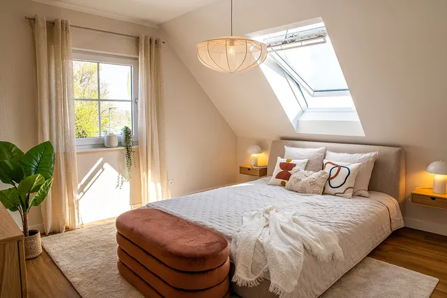 Musterhaus Magdeburg SH 180 Schlafzimmer im Obergeschoss
