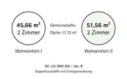 Wohneinheiten je Doppelhaushälfte mit Einliegerwohnung