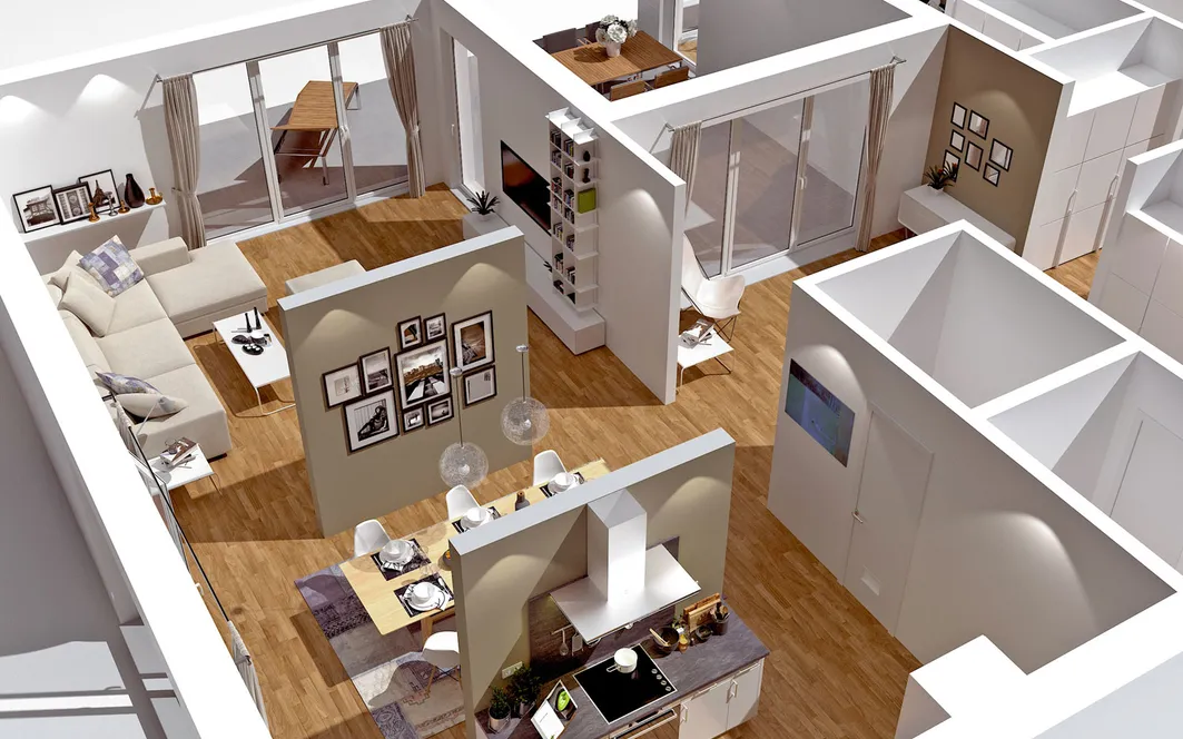 Fertighaus Bungalow SH 169 WB Innenansicht