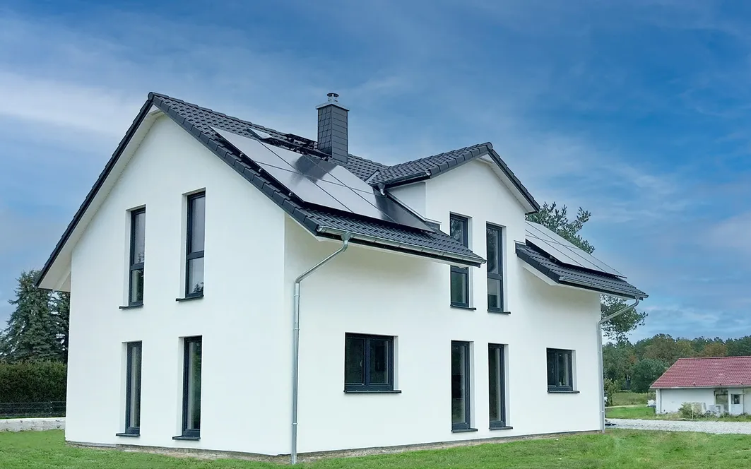 Fertighaus 1,5 Geschosser SH 142 Drempel Frontspiess