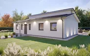 Bungalow SH 115 WB XXL - Var. B mit Pultdach | Hauseingang