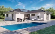 Fertighaus Bungalow SH 115 WB XXL - Var. A mit Panoramaverglasung