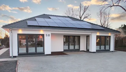 Fertighaus Winkelbungalow SH 146 B Musterhaus Wuppertal