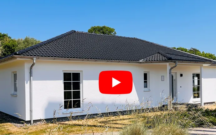Zum Video Musterhaus Bungalow SH 136 WB - A1 in Rostock/Roggentin