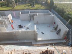 Bauphase 2: Keller/Deckenmontage